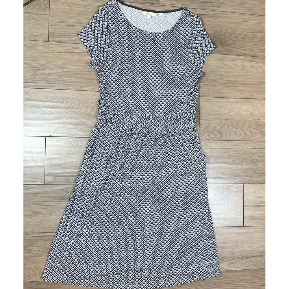 Boden Women's Geometric Print Short Sleeve Casual Dress Size 6